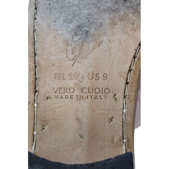 Amedeo Canfora Womens Double Strap Crystal Silhouette Sandals Pink Size 9 - Picture 5 of 5